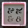 Ampersand Symbol Set #1 stencil - 4 designs